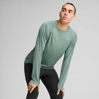 Men&#39;s Puma VELOCITY Long Sleeve Running Top, Green, Size XS, Clothing - Green Moon - XS