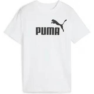 Men&#39;s Puma ESS No. 1 Logo Tee Youth, White, Size 15-16Y, Shop - White - 15-16Y