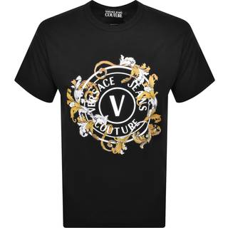 Versace Jeans Couture V Emblem T Shirt Black