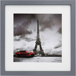 EGOFINE 11X11 Billedramme Display Billeder 4x4 eller 8x8 med Mat eller 11x11 uden m?tten lavet af massivt tr? med plexiglas til bordplade og v?gm