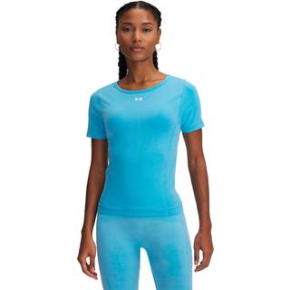 Under Armour Vanish Seamless Washed Women's Short Sleeve Ether Blue / White S