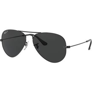 Ray - Ban Unisex RB3025 AVIATOR 002/48 Solbriller Metal Sort Sort Pilot Polariseret