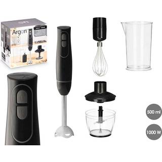 Håndblender Argon Sort Grå 1000 W
