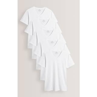 Next Normal pasform 100% Bomuld V-hals Layering T-shirt 5 Pakke3X-Large