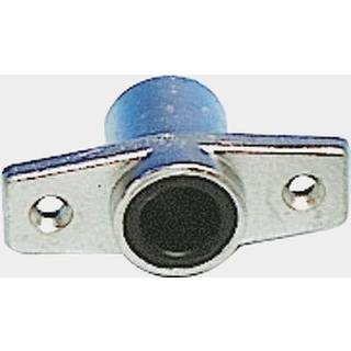 Åretoldbeslag / årklyksbeslag, til nedfældning, med tryklås, aluminium, 51 mm (2"), åben bund, 1 styk