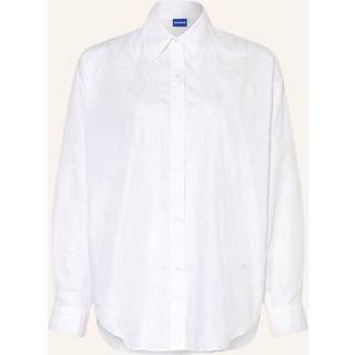 Skjorte med oversize fit og devoré-logoprint