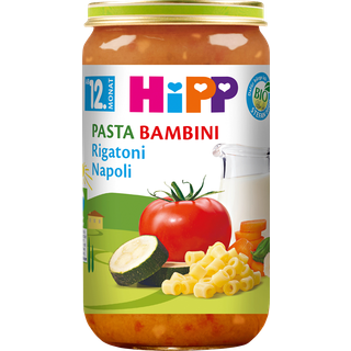 HiPP Pasta Bambini Rigatoni Napoli økologisk ret, fra 12 måneder 79.80 DKK/1 kg (6 x 250.0g)
