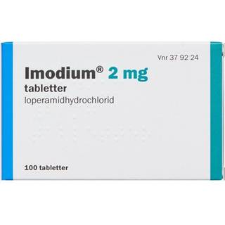 Imodium 2 mg (Håndkøb, apoteksforbeholdt) 100 stk Tabletter + FRI FRAGT