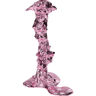 Polspotten - Drip lysestage, L - pink