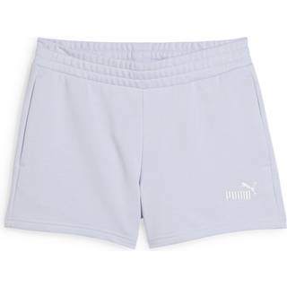 Women&#39;s Puma ESS Small No. 1 Logo 4&#34; Shorts, Blue, Size S, Clothing - Cool Weather - S