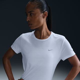 Kortærmet Nike Tempo Dri-FIT-løbetop til kvinder - hvid - XL (EU 48-50)