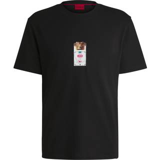 T-shirt i bomuldsjersey med cigaretpakkeprint