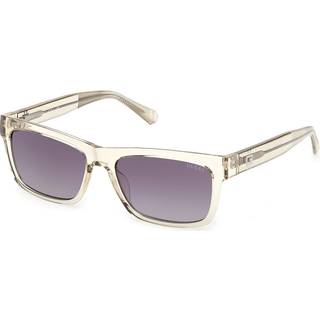 Guess Mand GU00221 57Z Solbriller Injiceret Beige Violet Firkantet Normal