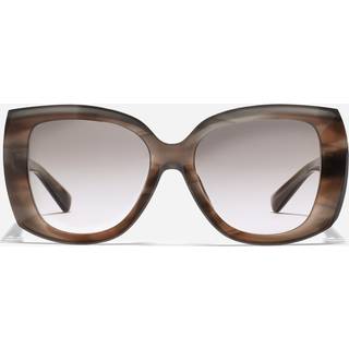 Dolce & Gabbana Kvinde DG4495 34493B Solbriller Acetat Grå Rosa Firkantet Normal Skygge