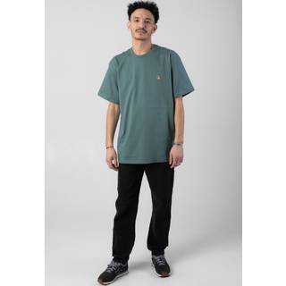 Carhartt WIP Chase Short Sleeve T-Shirt Silver Pine