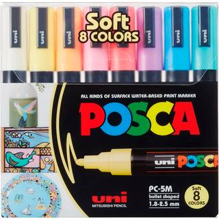 Uni Posca PC-5M paintmarker 1,8-2,5mm pastel 8stk