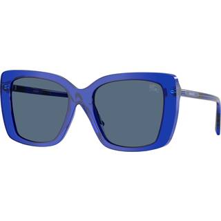Burberry Kvinde BE4456 416880 Solbriller Acetat Blå Blå Firkantet Normal