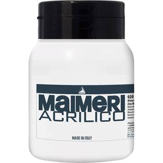Maimeri - Akrylmaling "Acrilico" 500 ml. Zinc White