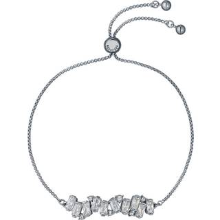 Ted Baker Silver Clarrie Crystal Cluster Adjustable Slide Bracelet - Silver - 22cm