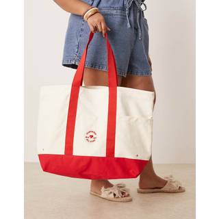Converse Converse Cream Hearts Tote Bag