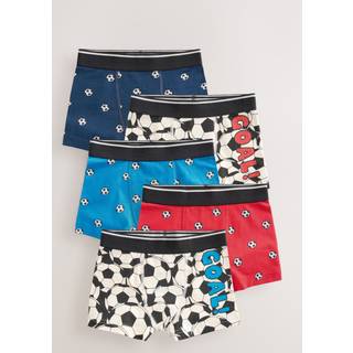 Next Red/Blue Football Trunks 5 Pack (2-16yrs)
