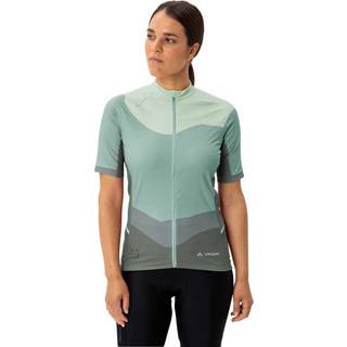 Vaude Women's Posta Full Zip Tricot III Cykeljersey Damer størrelse 40 farve turkis