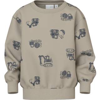 Name It Sweatshirt Pure Cashmere Med Byggemaskiner