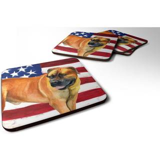 """" Caroline's Treasures Boerboel Mastiff Patriotic Decorative Coasters multicolor """"