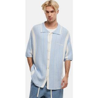 Another Cotton Lab Oversized Mesh Knit Summer Skjorte - M - blue