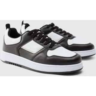 Mens Contrast Chunky Trainers In Black