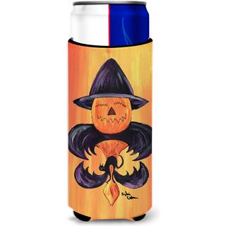 Halloween græskar og flagermus fleur de lis ultra drikisolatorer til slanke dåser 8183muk