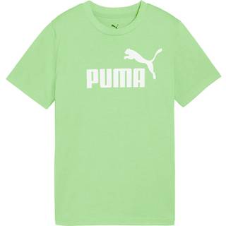Men&#39;s Puma ESS No. 1 Logo Tee Youth, Green, Size 11-12Y, Shop - Spring Fern - 11-12Y