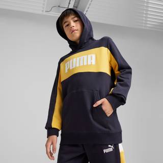 Men&#39;s Puma Essentials Block Hoodie Youth, Blue, Size 11-12Y, Clothing - New Navy - 11-12Y