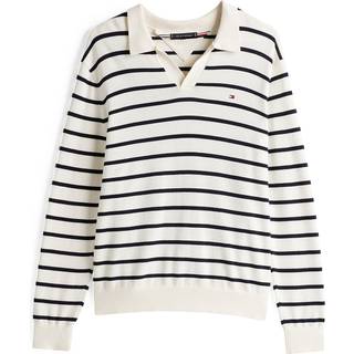Polo Collar V-Neck Jumper