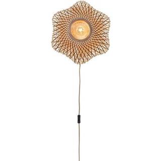 Good & Mojo Væglampe Madura, Lyst træ, Stue/spisestue, Bambus