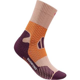 Bauerfeind Trail Run Kompressionsstrømper Mid Cut Orange til løb og udendørs aktiviteter