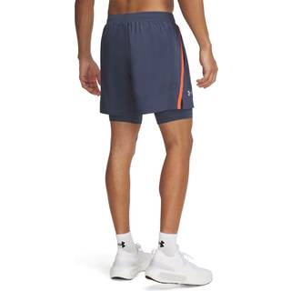 Under Armour Launch 2in1 5in Short Running Shorts Men - Grey, Size S - grey