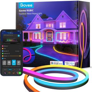 Govee Outdoor Neon Rope Light Lysstrimmel - 10m - Sort