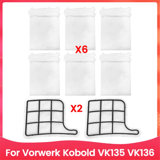 Filter- og støvposekit til Kobold VK135 og VK136 støvsuger