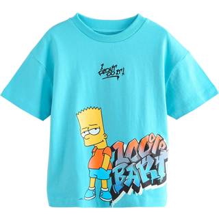 Next Turquoise Blue Bart Simpson T-Shirt (3-16yrs)