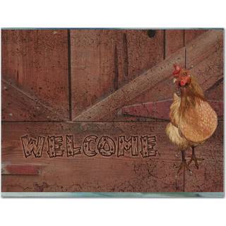 """" Caroline's Treasures SB3075PLMT Velkommen kyllingestof placemat multicolor """"