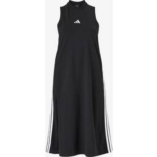 Essentials 3-Stripes Long Racerback Plus Size kjole - Black / White - 2X