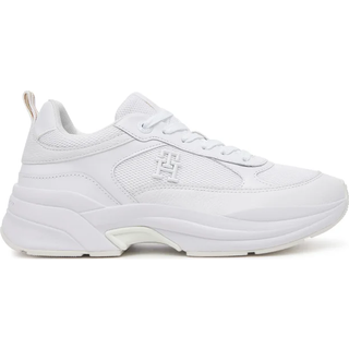Leather Mixed Texture Chunky Trainers