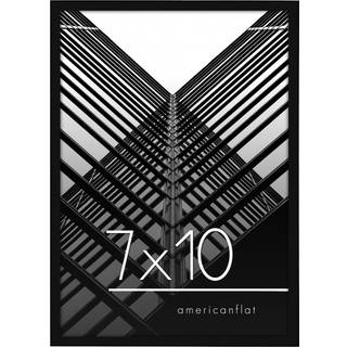 AmericanFlat 7x10 Picture Frame in Black - tynd gr?nsefotosamme med knust resistent glas - vandrette og lodrette formater til v?g og bordplade