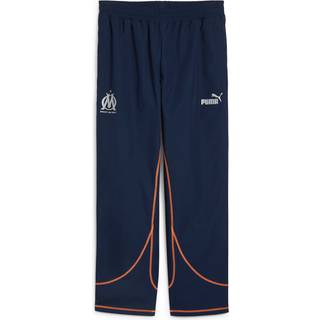 PUMA Olympique de Marseille ftblSTATEMENT Track Pants, Sport, Club Navy/Orange Pes, XS - Orange Pes - XS