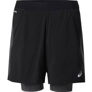 Asics 2i1 Løbe Shorts 7 Inch Str. S Sort Herre - Komfortable og funktionelle til løb