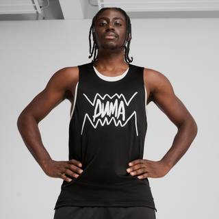 Men&#39;s Puma Jaws Core Basketball Tank, Black, Size L, Clothing - Black - L
