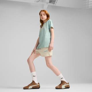 Women's Puma Essentials No. 1 Logo Tee and Shorts Set Youth, Green, Size 7-8Y, Clothing - Modern Mint - 7-8Y