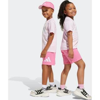 adidas adidas Pink Essentials T-Shirt Set Little Kids