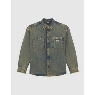 Dickies Houston L/S Shirt Skjorte Herrer størrelse XL farve olivengrøn